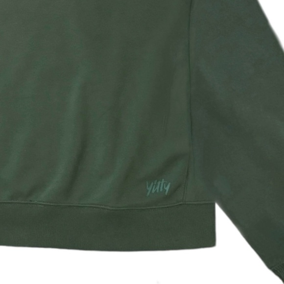 YITTY • Deep Cactus Major Label Everyday Off-The-Shoulder Terry Sweatshirt - Picture 8 of 12